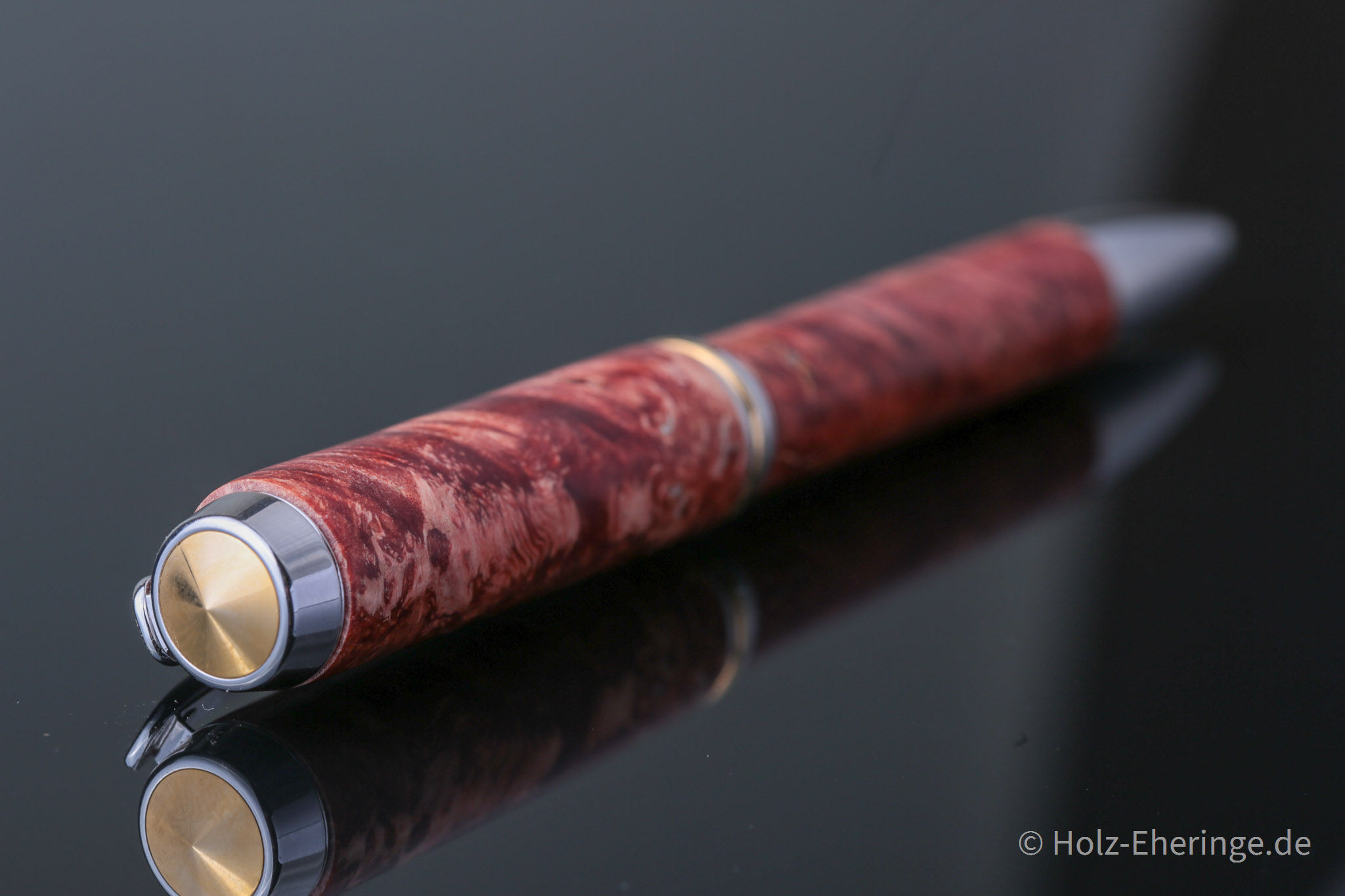Rollerball mit Holz 1st Titan series | Kugelschreiber mit Amboina Maserholz