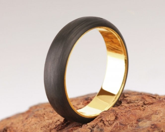 585er Gelbgold Carbonring 2nd Edition 585er Gelbgold-Carbonring